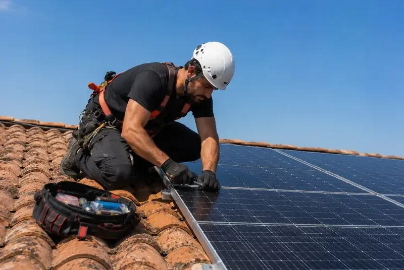 Maintenance et monitoring de panneaux solaires à Peujard