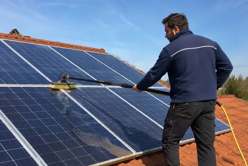 Nettoyage et entretien de panneaux solaires à Peujard